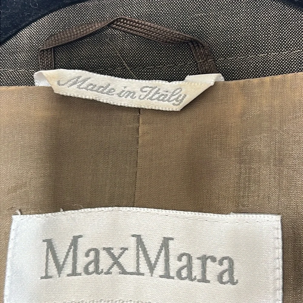 MaxMara Sz 44 /14 Double Breasted Double Vented Summer Wool Mohair Fillet Blazer